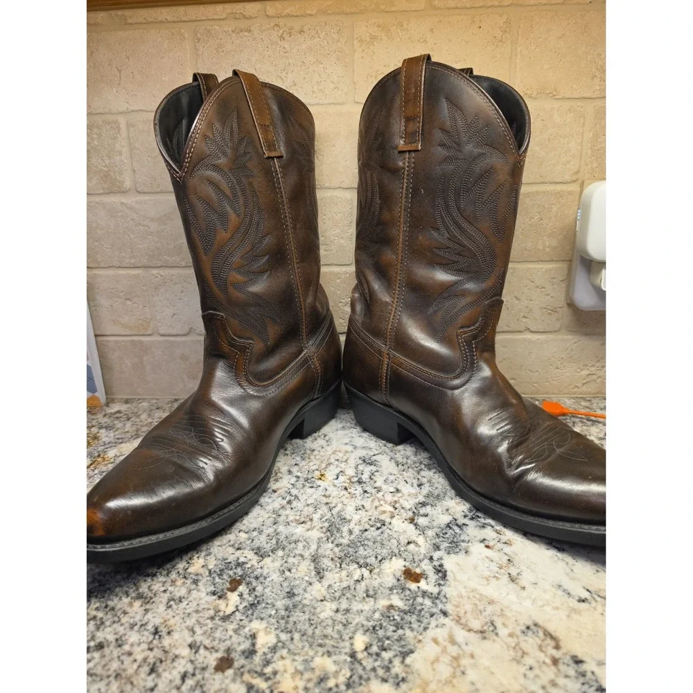 Laredo Brown Cowboy Boots 12D Mens